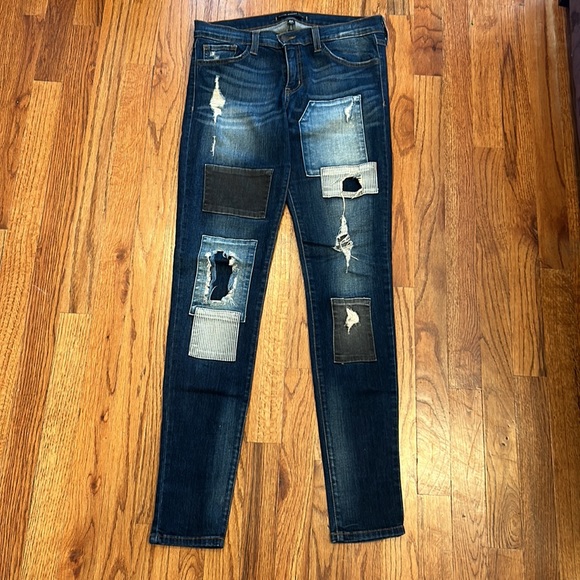 Flying Monkey patched jeans in perfect condition - Picture 2 of 13
